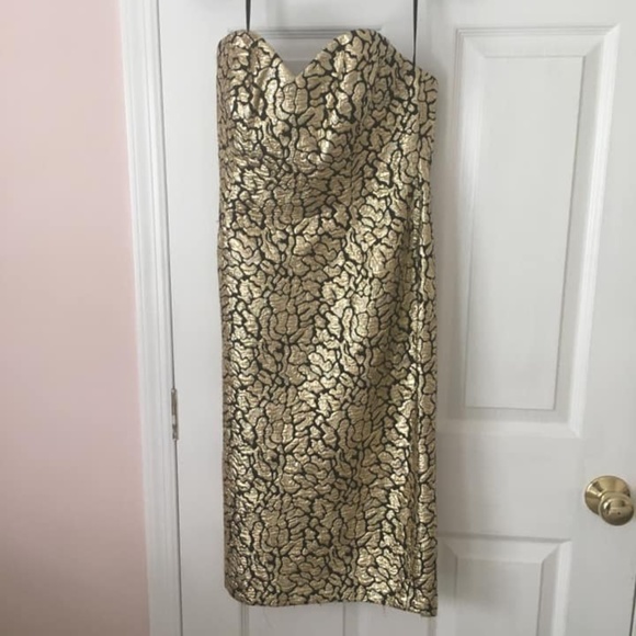 Vintage Gold Dress - Picture 1 of 3